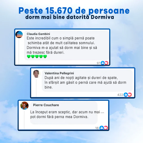 Pernă cervicală ortopedică - Dormiva Somn™