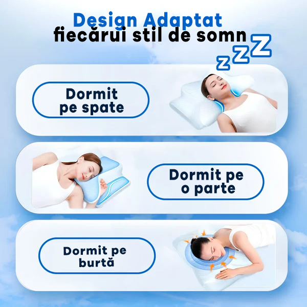 Pernă cervicală ortopedică - Dormiva Somn™