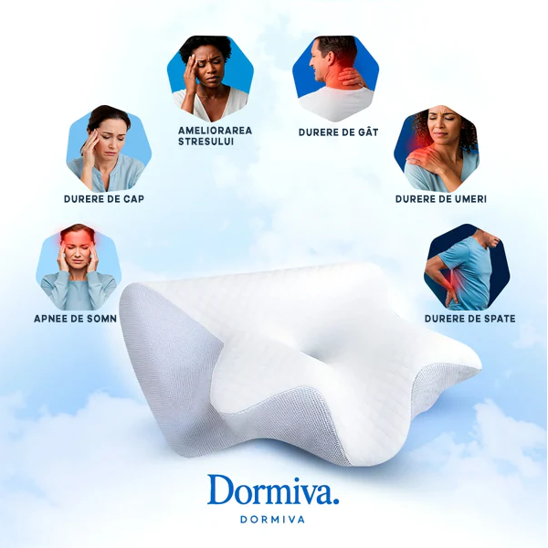 Pernă cervicală ortopedică - Dormiva Somn™