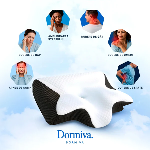 Pernă cervicală ortopedică - Dormiva Somn™